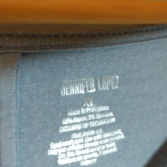 Light Blue Glitter dolman top by Jennifer Lopez collection - Picture 3 of 3